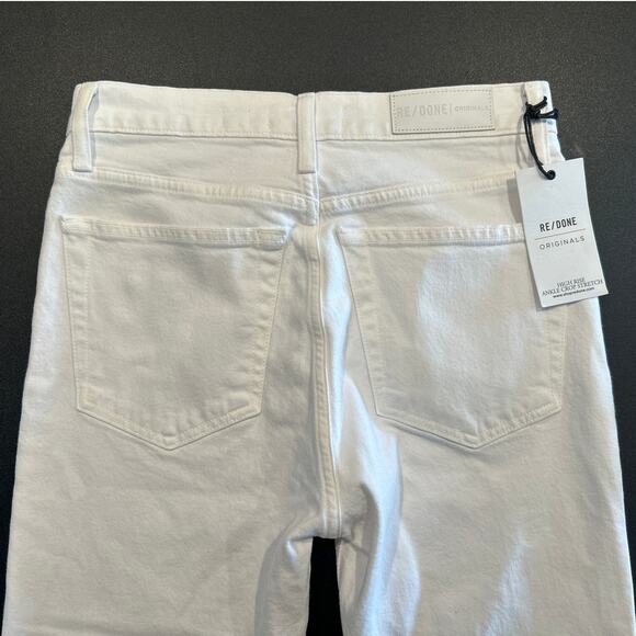 NWT RE/DONE x Levi’s High Rise Ankle Crop White Jeans 26, Limited Edition 93/250 - Picture 10 of 11